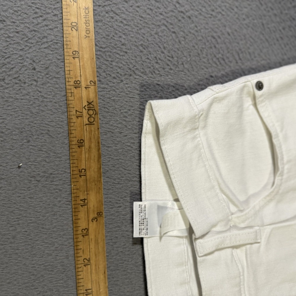 Banana Republic‎ Jeans Womens 32/14 Wide-Leg Crop Baggy White Denim - Picture 8 of 8